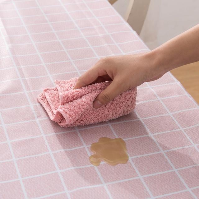 防水防油剂用在桌布上的效果